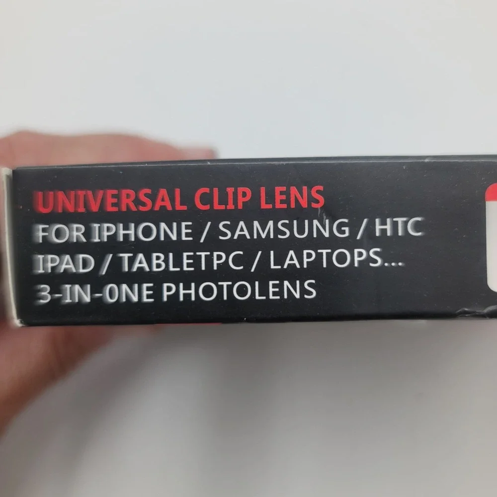 Universal 3-in-1 Clip Lens Kit Fisheye Wide Angle Macro for iPhone Samsung iPad